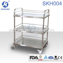 SKH007-3 Medical Instrument Stainless Steel Nursing Treatment Trolley Equipment